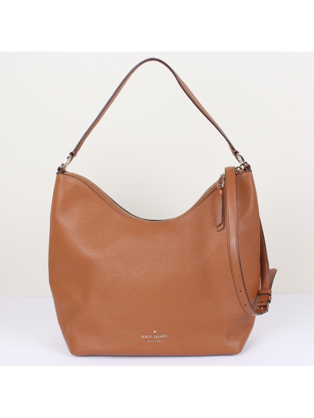 Kate Spade Zippy Large Shoulder Bag Satchel Warm Gingerbread K8140